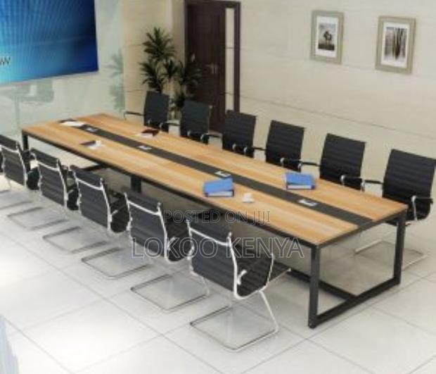 Office Desk: Customized 2.4 Meter Boardroom Office Table - thumbnail 2