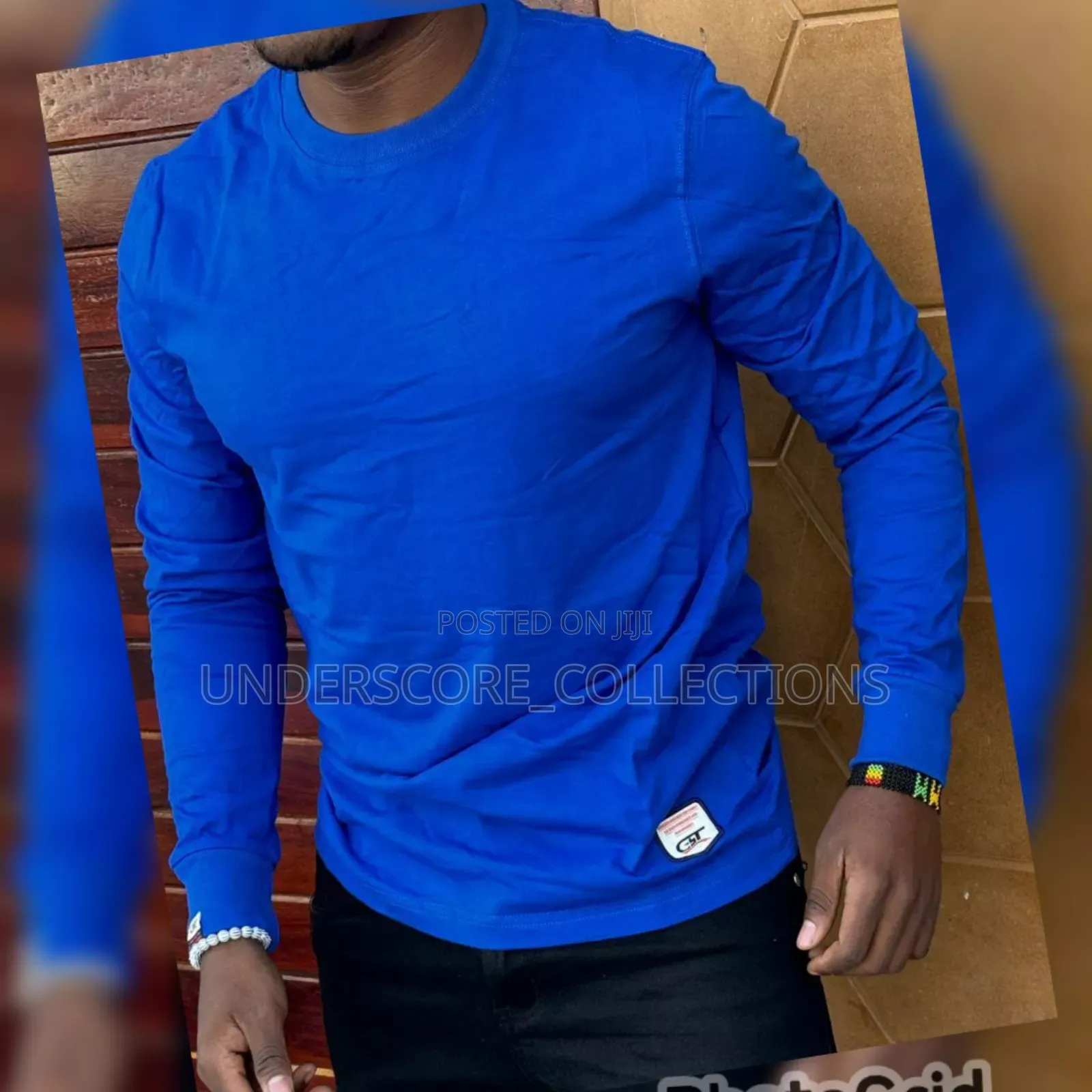 Royal Blue Long Sleeved Men's T-Shirts