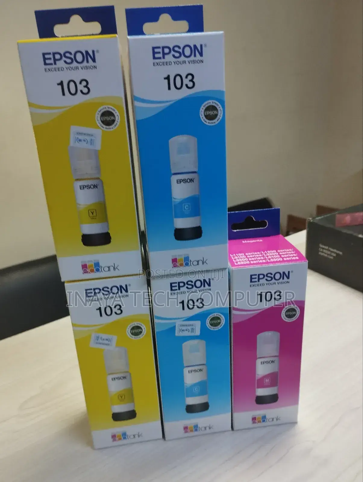 Epson 103 Ink Cyan Magenta Yellow Ink