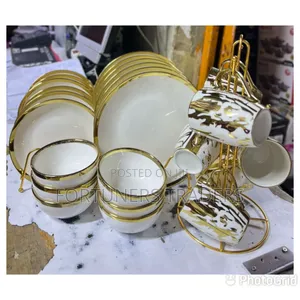 24pcs Dinner Set Golden