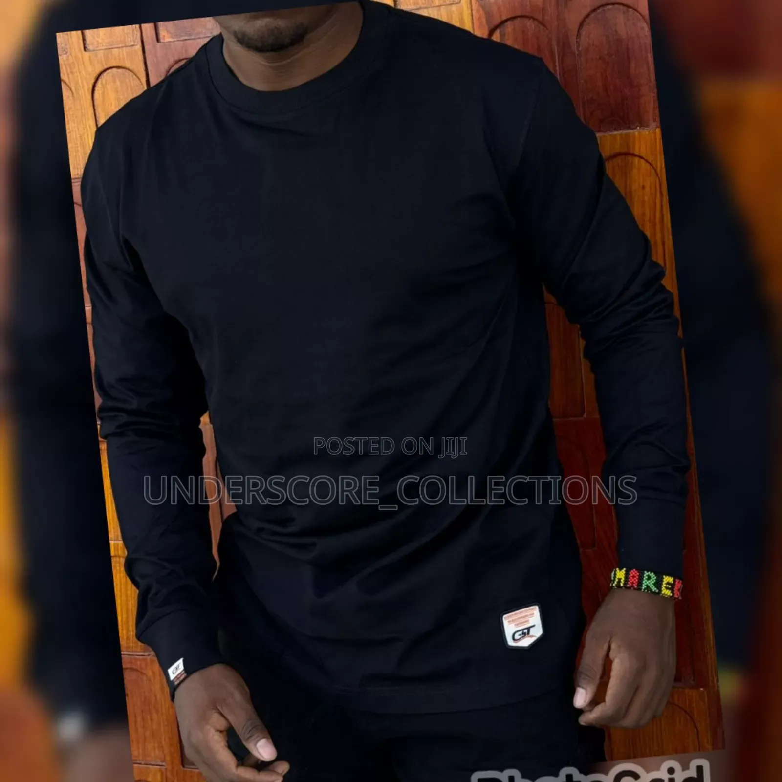 Black Long Sleeved Men's T-Shirts