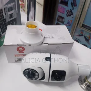 Rotating Dual Lens Bulb Camera