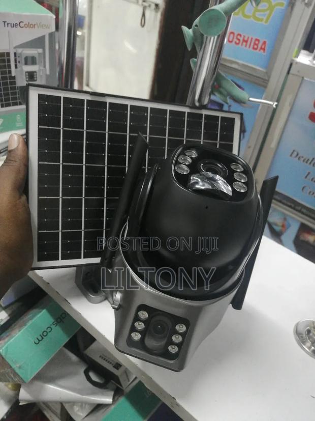 Dual Lens Wifi Solar Camera - main view