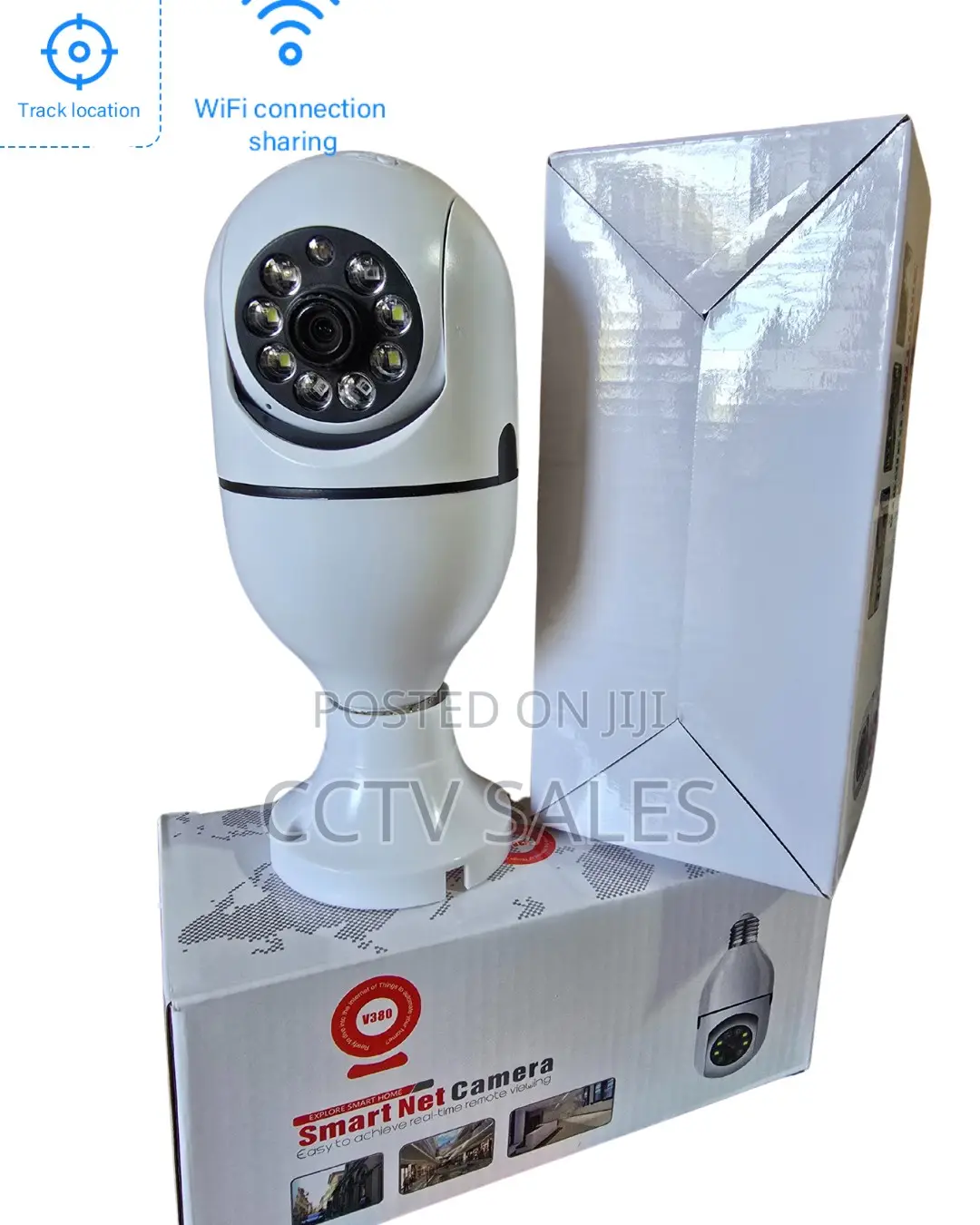 Wireless PTZ Camera 1080p Wifi Dual Lens Bulb Camera Bulb