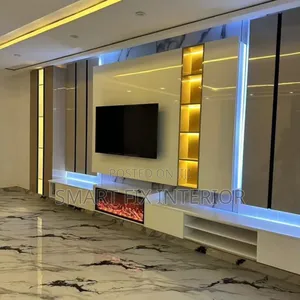 Electrical Fireplace/Tv Stand/Fluted Panels Installation