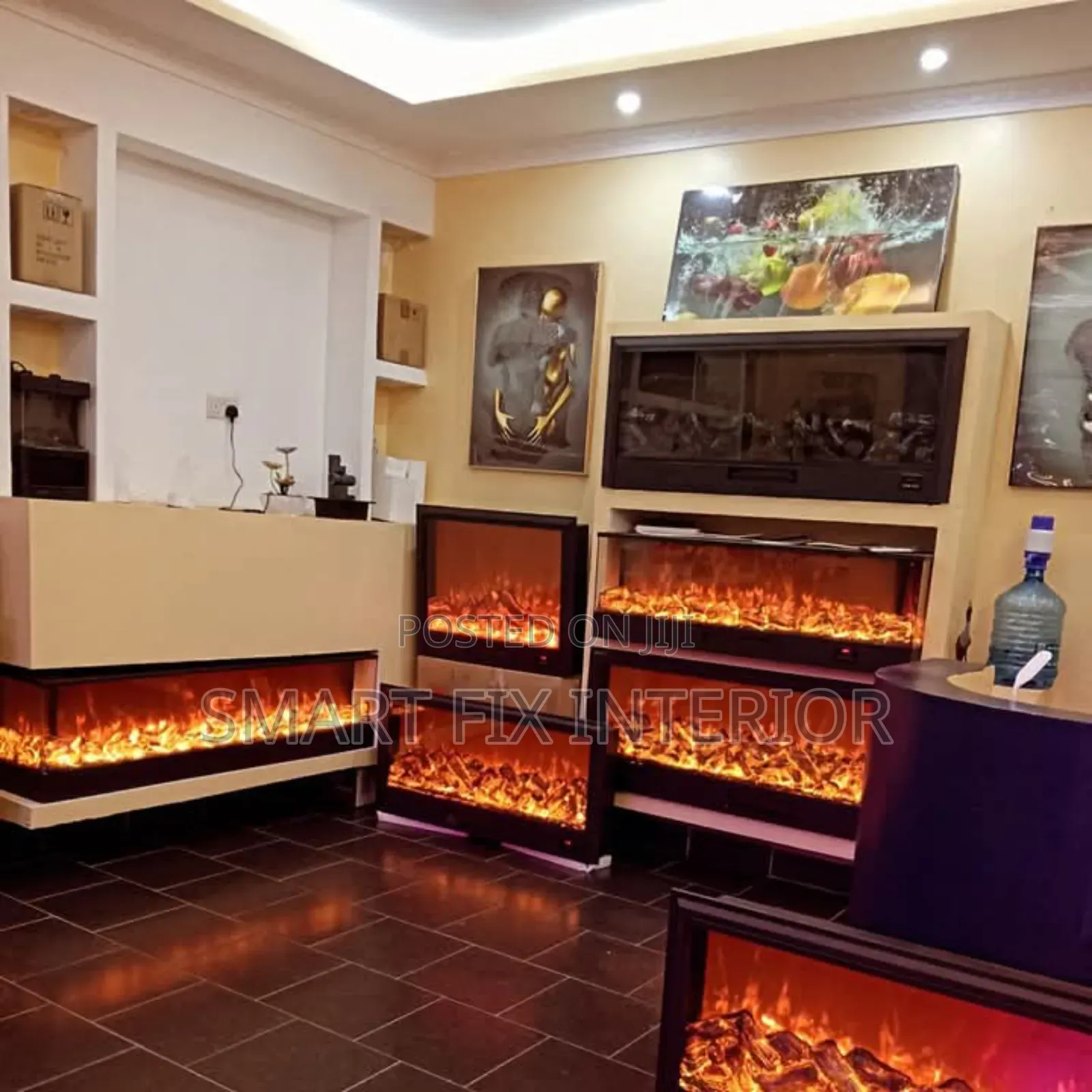 Electrical Fireplace/Tv Stand/Fluted Panels Installation