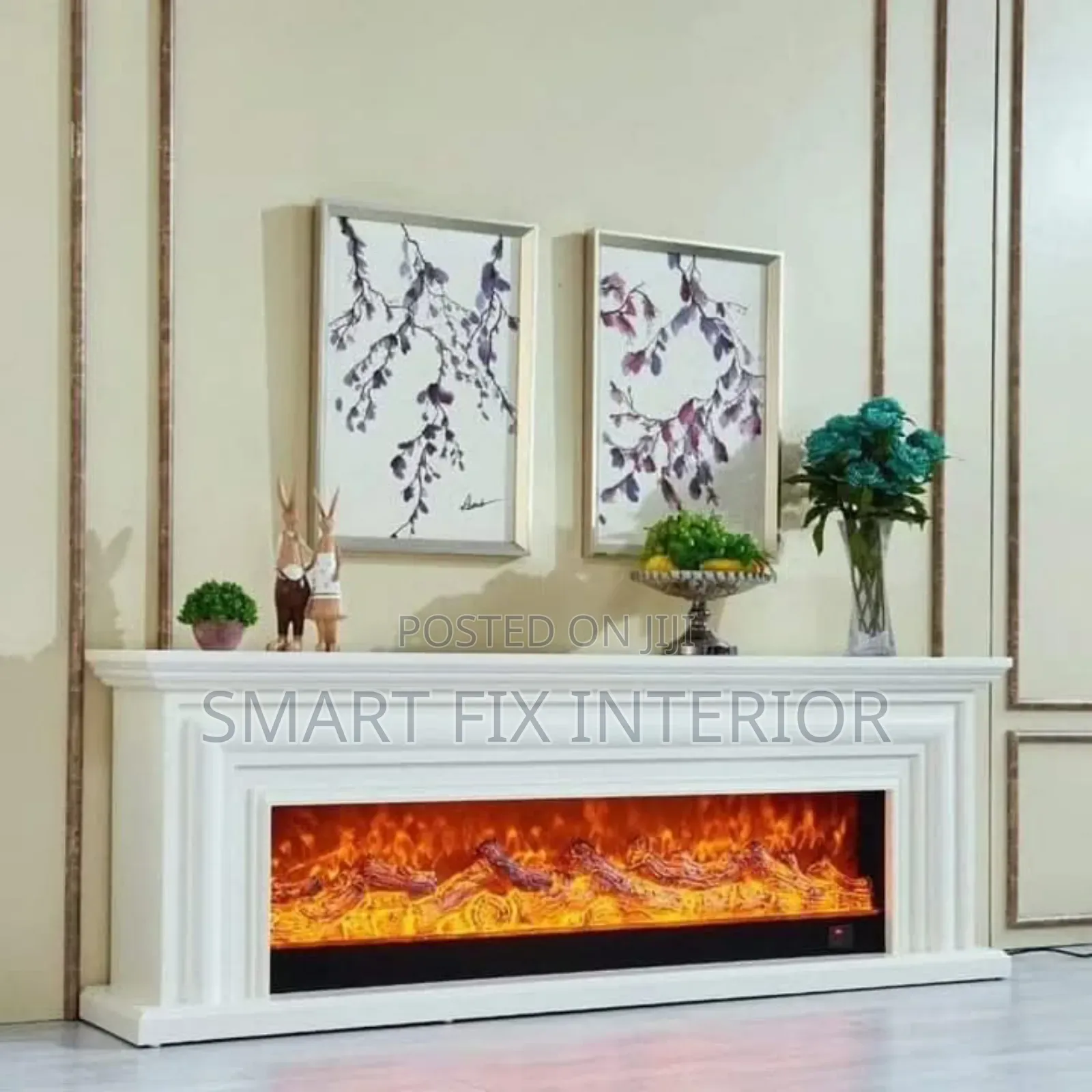Electrical Fireplace/Tv Stand/Fluted Panels Installation