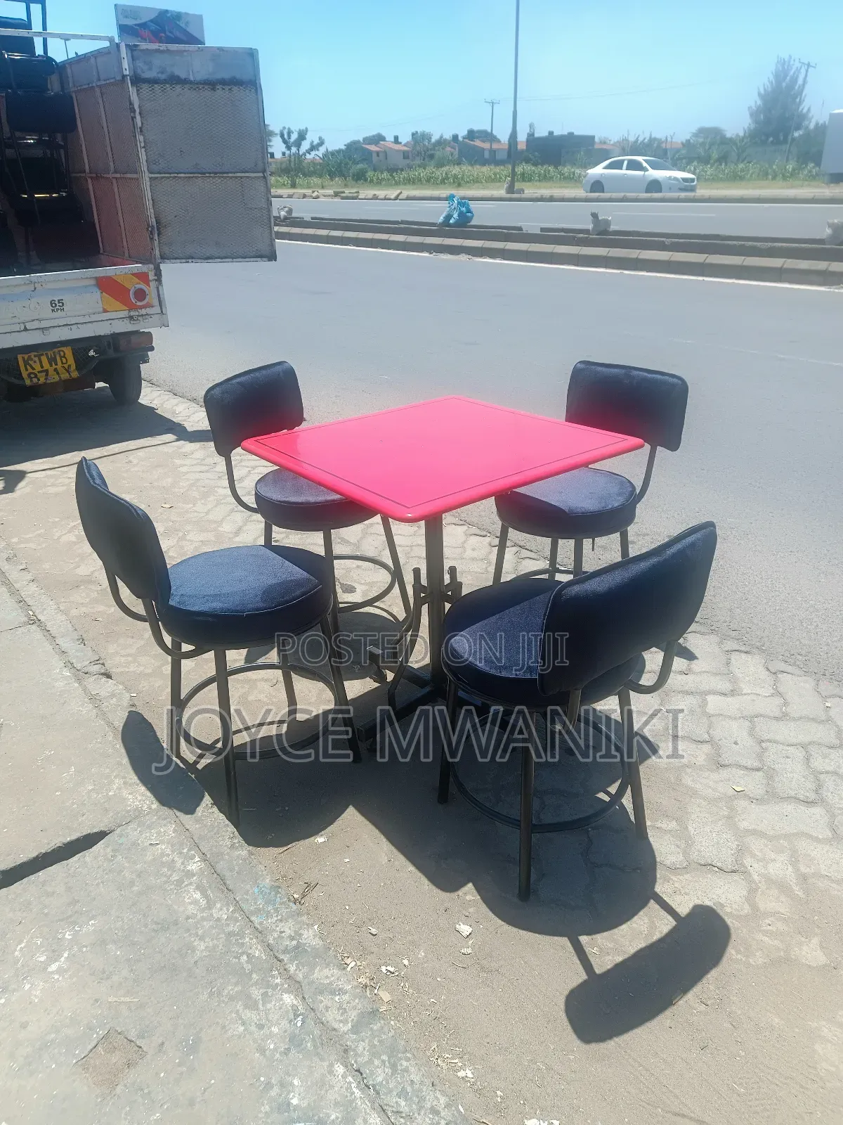 Restaurant Set of Stools and a Table 