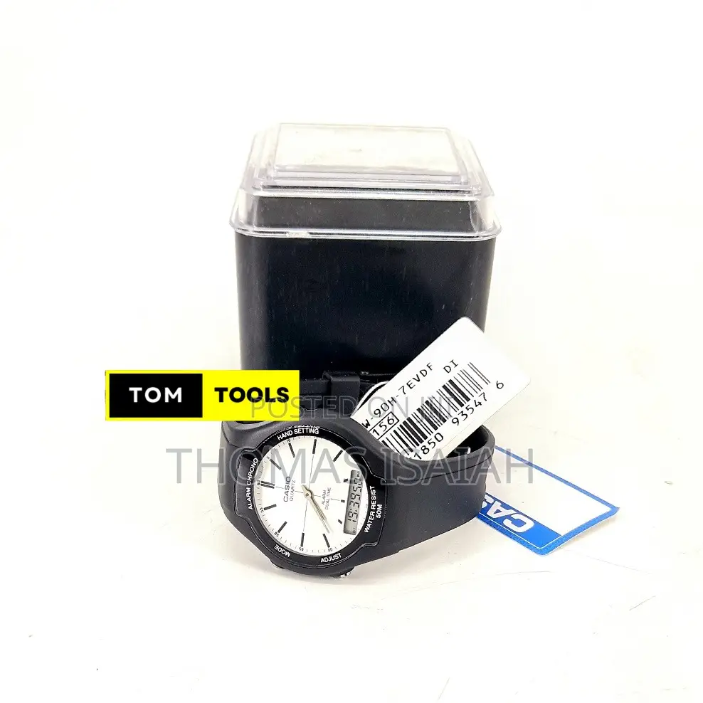 Casio Aw-90h-7evdf Dual Time Analogue Digital Watch
