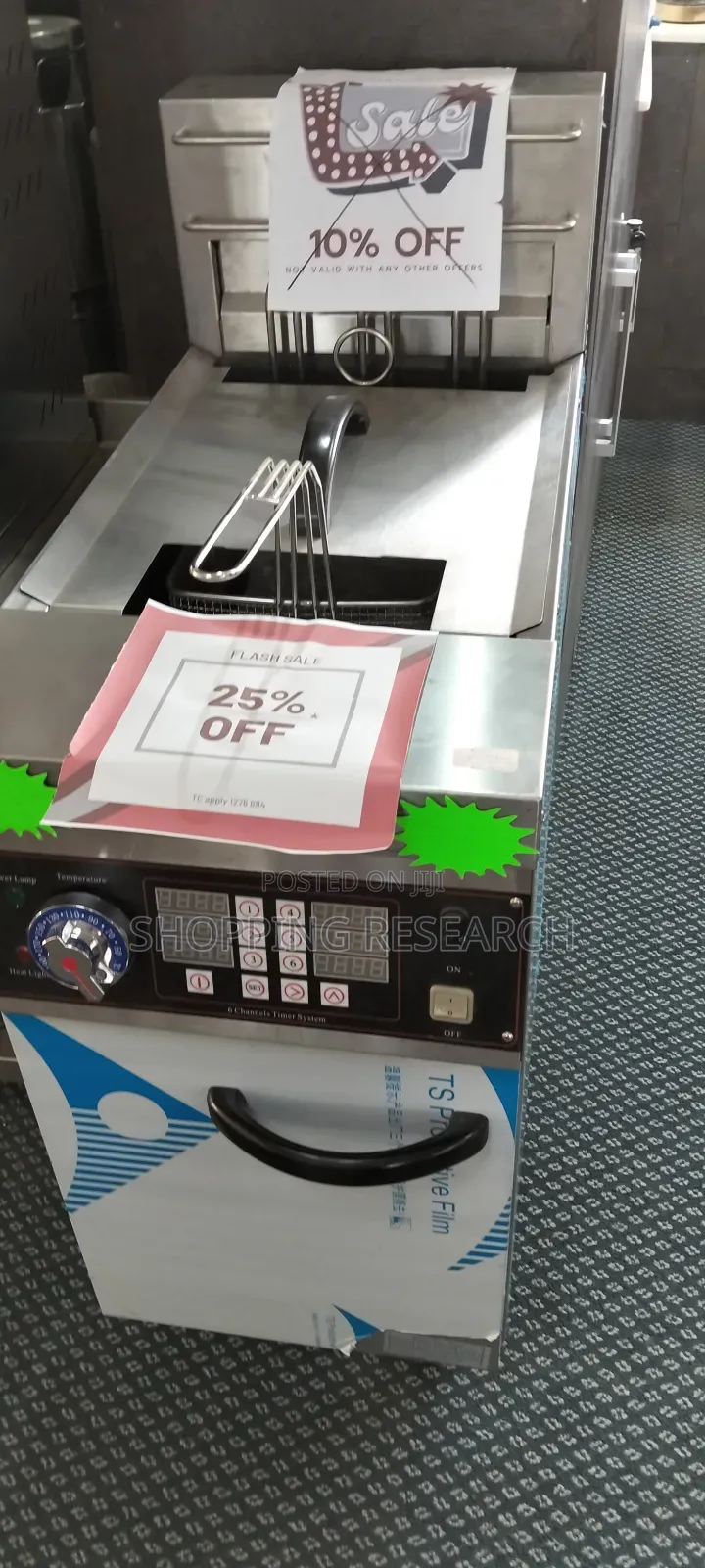 Industrial Chips Fryer With Digital Thermostat And Counter