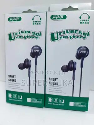 Earphones.Fpm Wired Super Bass Sport Sound Universal Headset