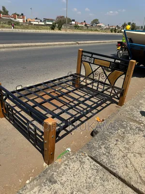 4by6 Metallic Wood Bed
