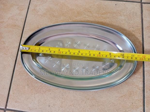 Chips Plates 6pc/Stainless Steel Oval Plates/6pc Hotel Plate - thumbnail 2