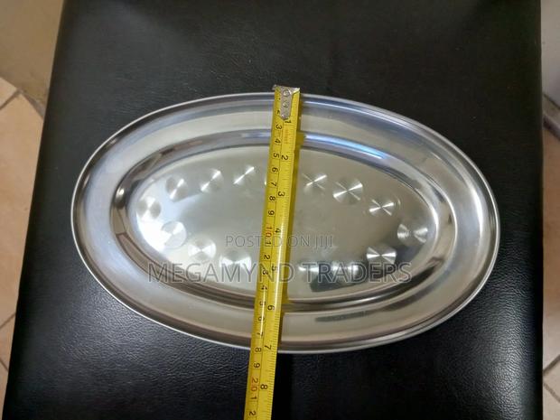 Chips Plates 6pc/Stainless Steel Oval Plates/6pc Hotel Plate - thumbnail 4