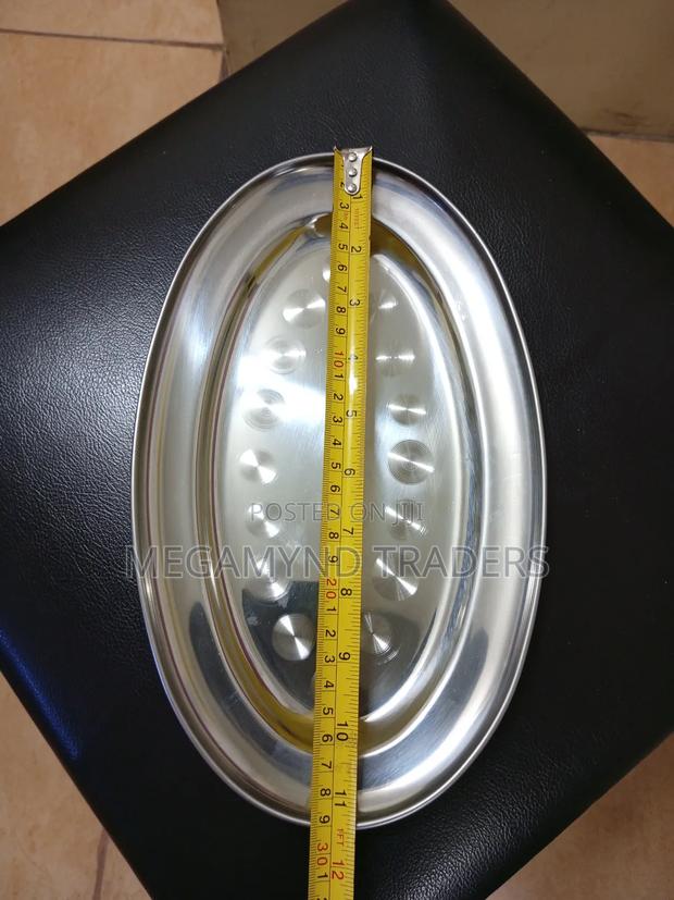 Chips Plates 6pc/Stainless Steel Oval Plates/6pc Hotel Plate - thumbnail 5