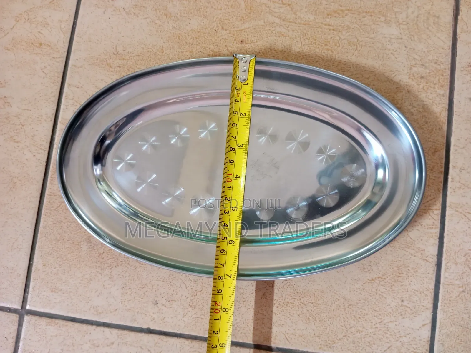 Chips Plates 6pc/Stainless Steel Oval Plates/6pc Hotel Plate