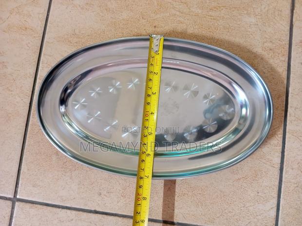Chips Plates 6pc/Stainless Steel Oval Plates/6pc Hotel Plate - thumbnail 6