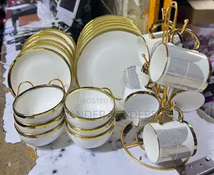 24pcs Dinner Set Golden