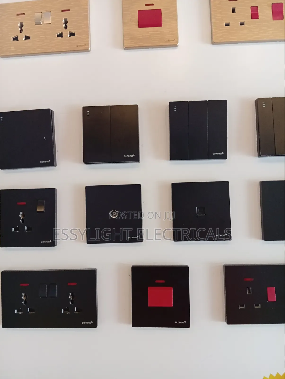 Vip Black Sockets And Switches