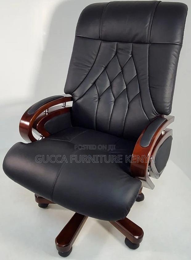 Office Chairs: Genuine Leather Executive Staff Office Chair