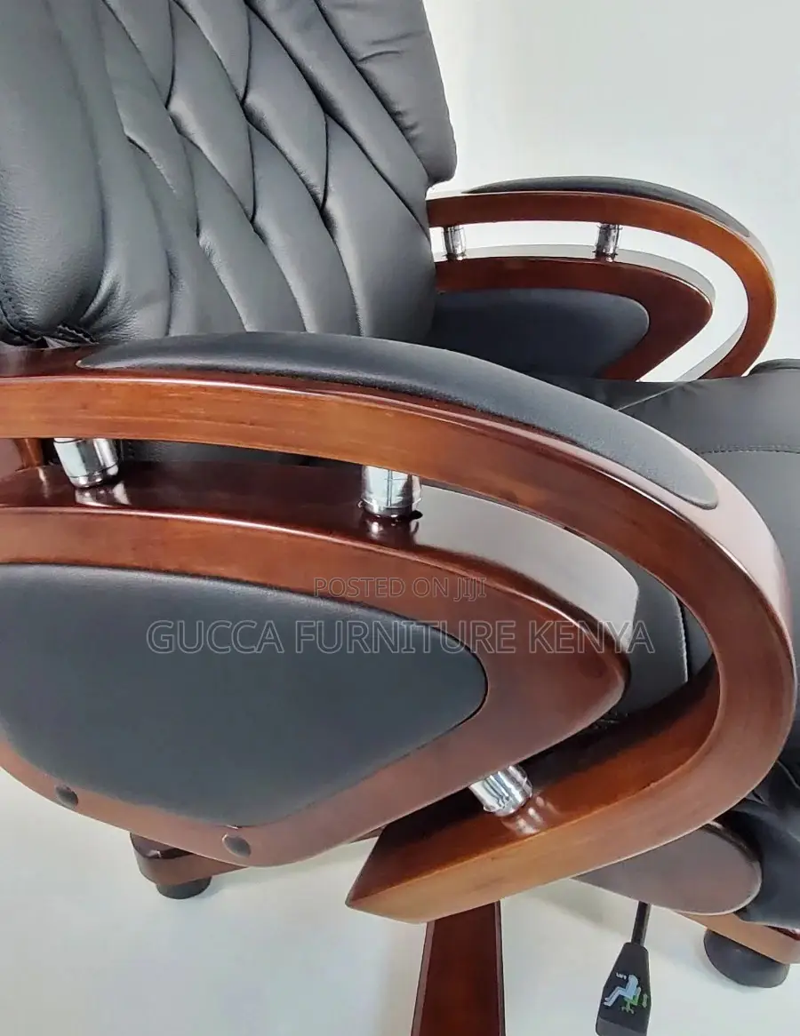Office Chairs: Genuine Leather Executive Staff Office Chair
