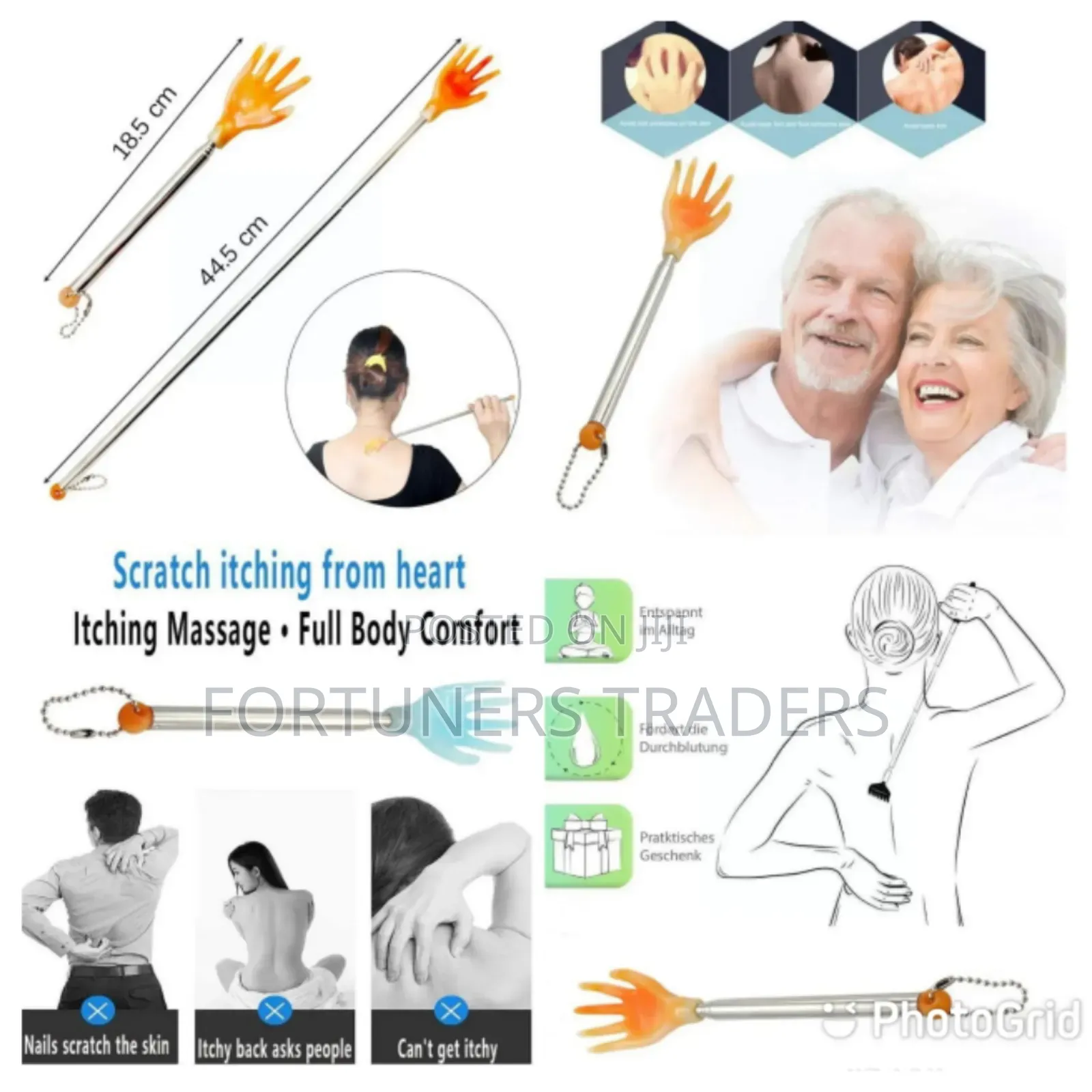 Telescopic Silicone Back Scratcher