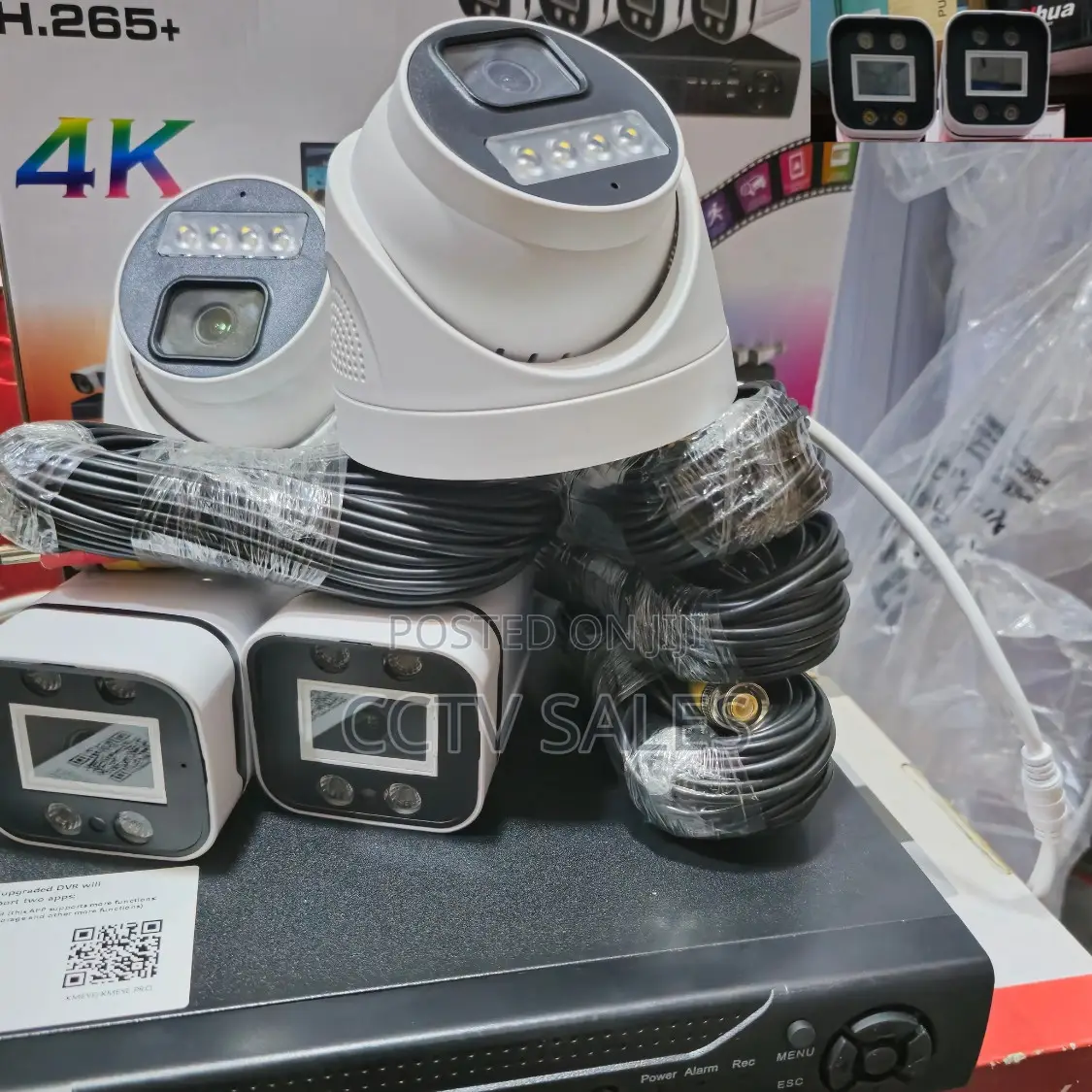 Audio Record 4ch 1080p Full Hd CCTV Cameras Full Kit