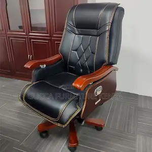 Office Chairs: Faux Leather Midnight Swivel Executive Chair