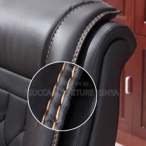 Office Chairs: Faux Leather Midnight Swivel Executive Chair