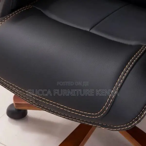 Office Chairs: Faux Leather Midnight Swivel Executive Chair