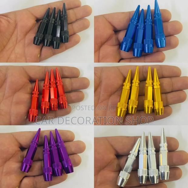 Universal Fit Tire Valve Caps Bullet Shaped
