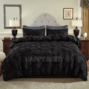 *3 PCS Pinch Pleat Pintuck Duvet Cover Set*