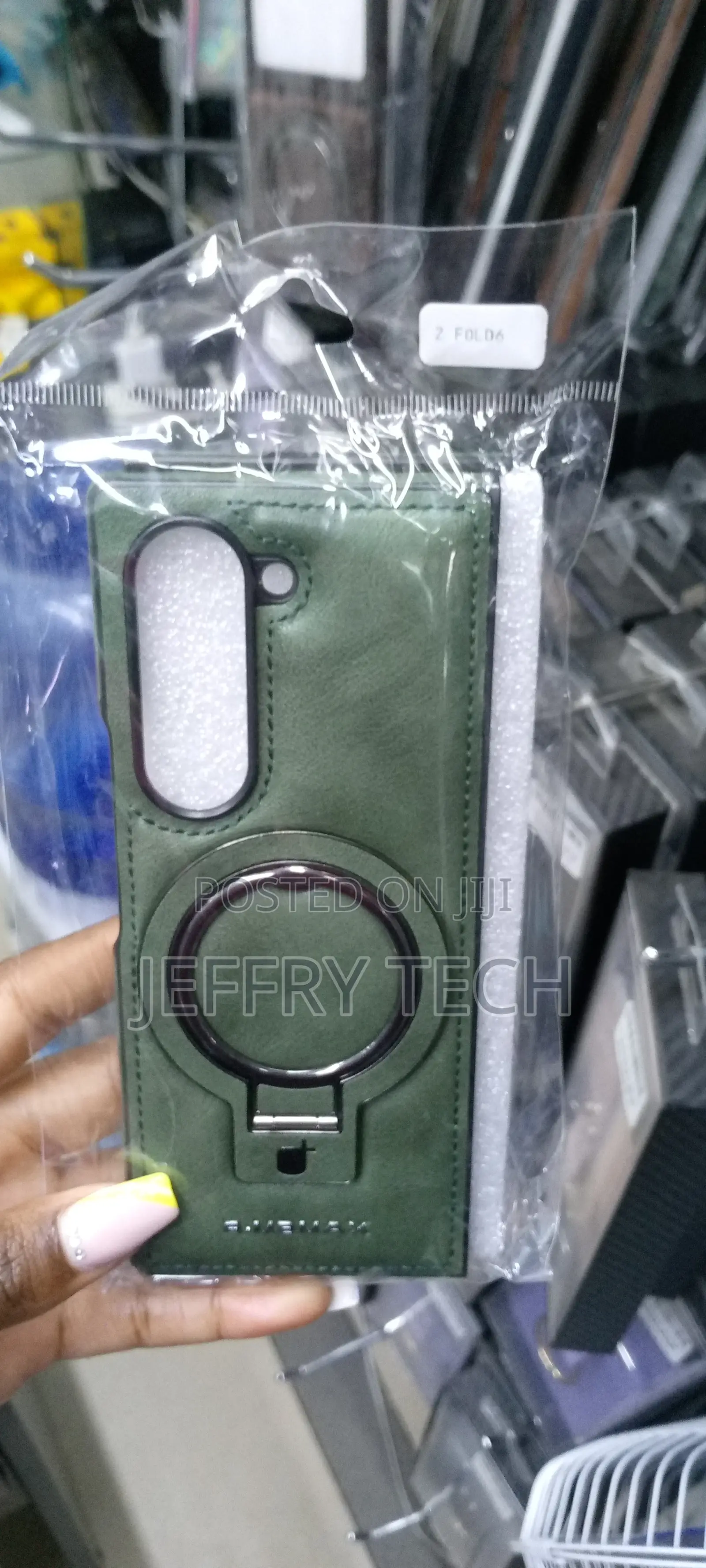 Case Galaxy Z Fold 6 Pu Leather 360° Adjustable Magsafe