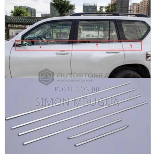 Toyota Prado 150 Weather Strips (Chrome)