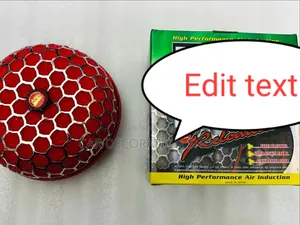 Red Mushroom Designed Car Air Filter