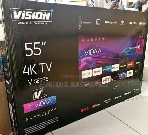 55" Inches, Vision Plus Vidaa Powered Frameless Smart Tv - main view