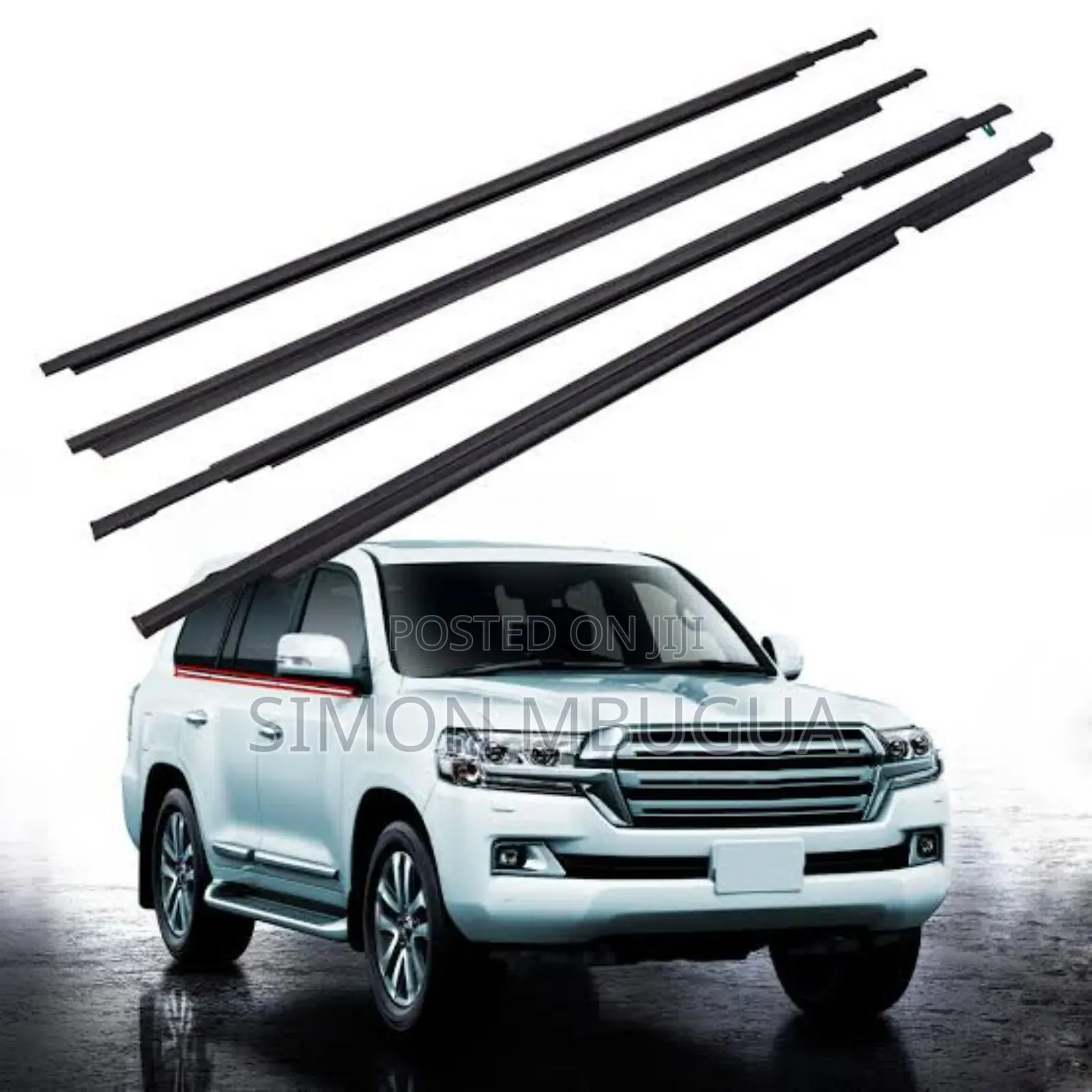 Toyota Land Cruiser V8 200 Series Weather Strips (Black)