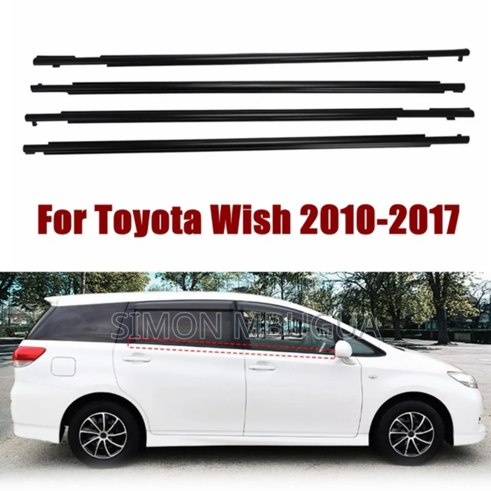 Toyota Wish 2009-2017 Weather Strips