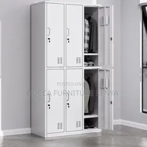 Cabinet: 9-Door Assembled Safe Office Storage Cabinet