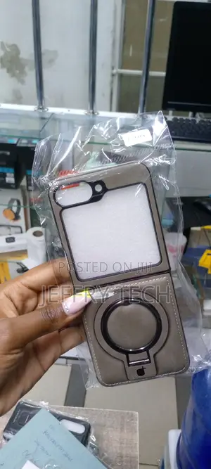 Galaxy Z Flip 6 Case, Magsafe Case, With Ring Stand-Gray
