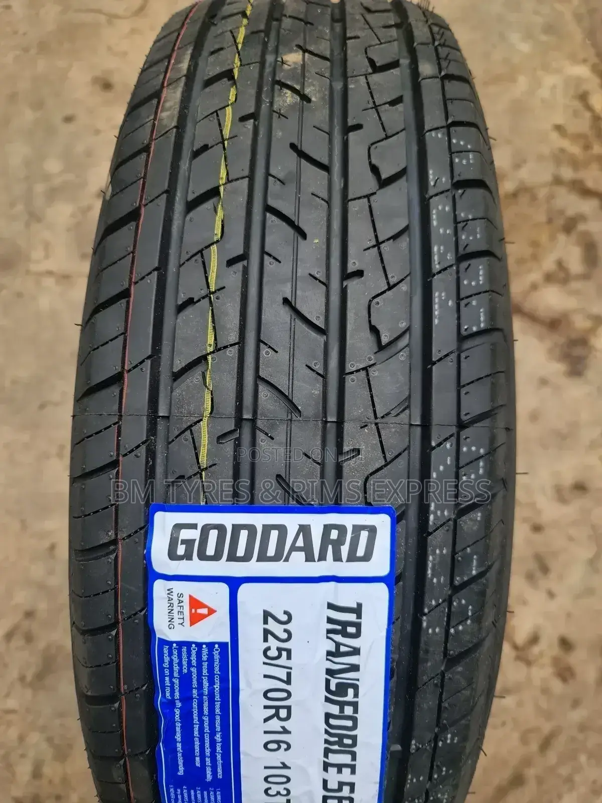 225 /70 R16 Goddard Tyres (Highway)
