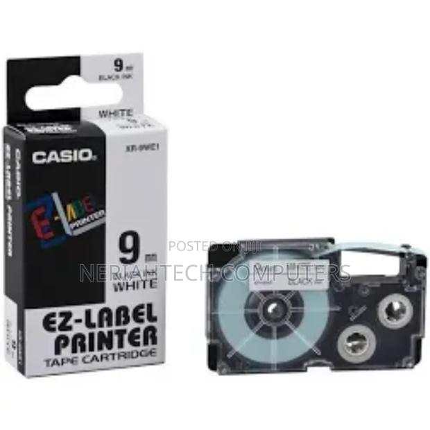 9mm*8m Black on White Byz-9we Casio Cartridge - main view