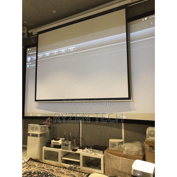 Lw Electric Projecor Screen 180 X 180cm - thumbnail 2