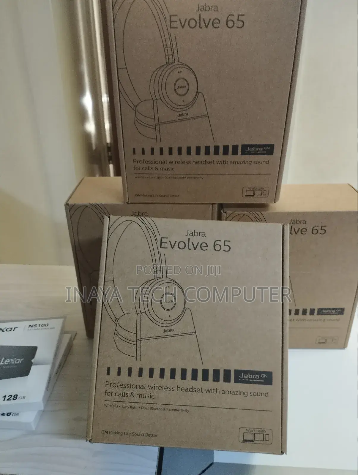 Jabra Evolve 65 Headset Link380a Ms Stereo With Stand