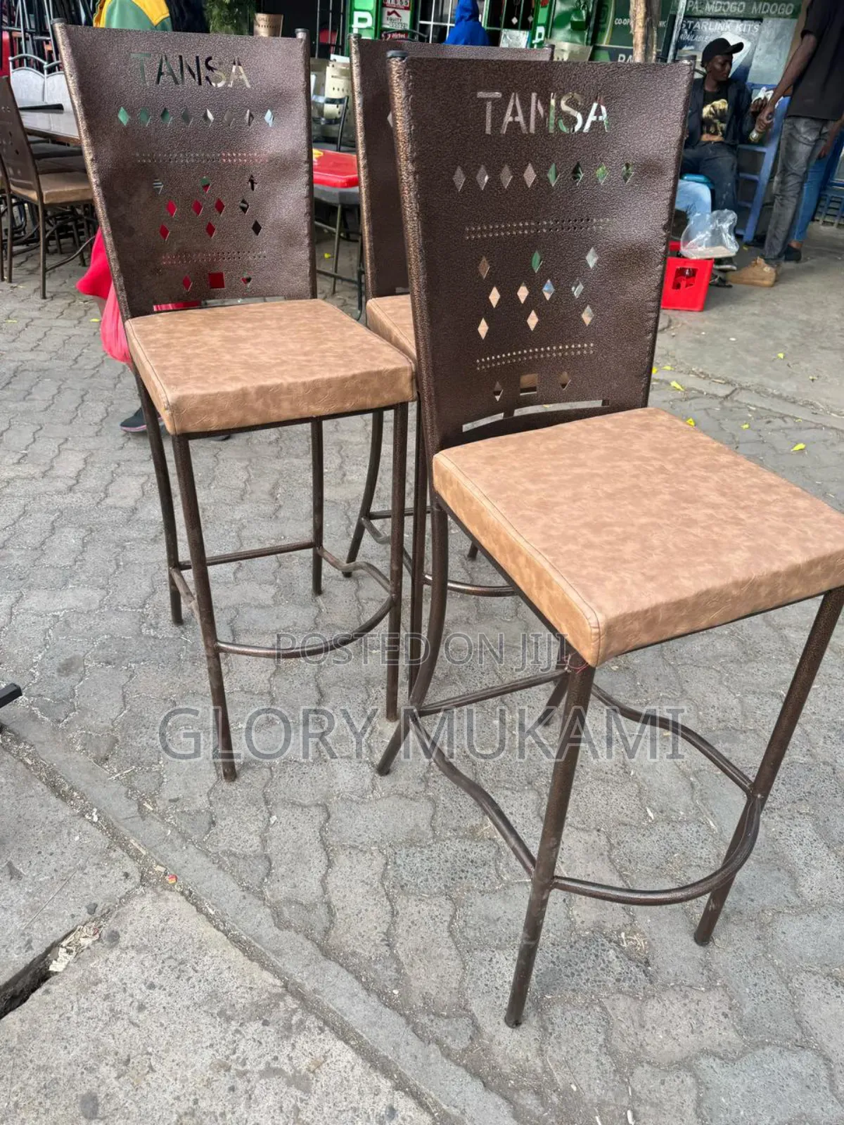 Restaurants And Bar Printed High Chairs Sinatabu