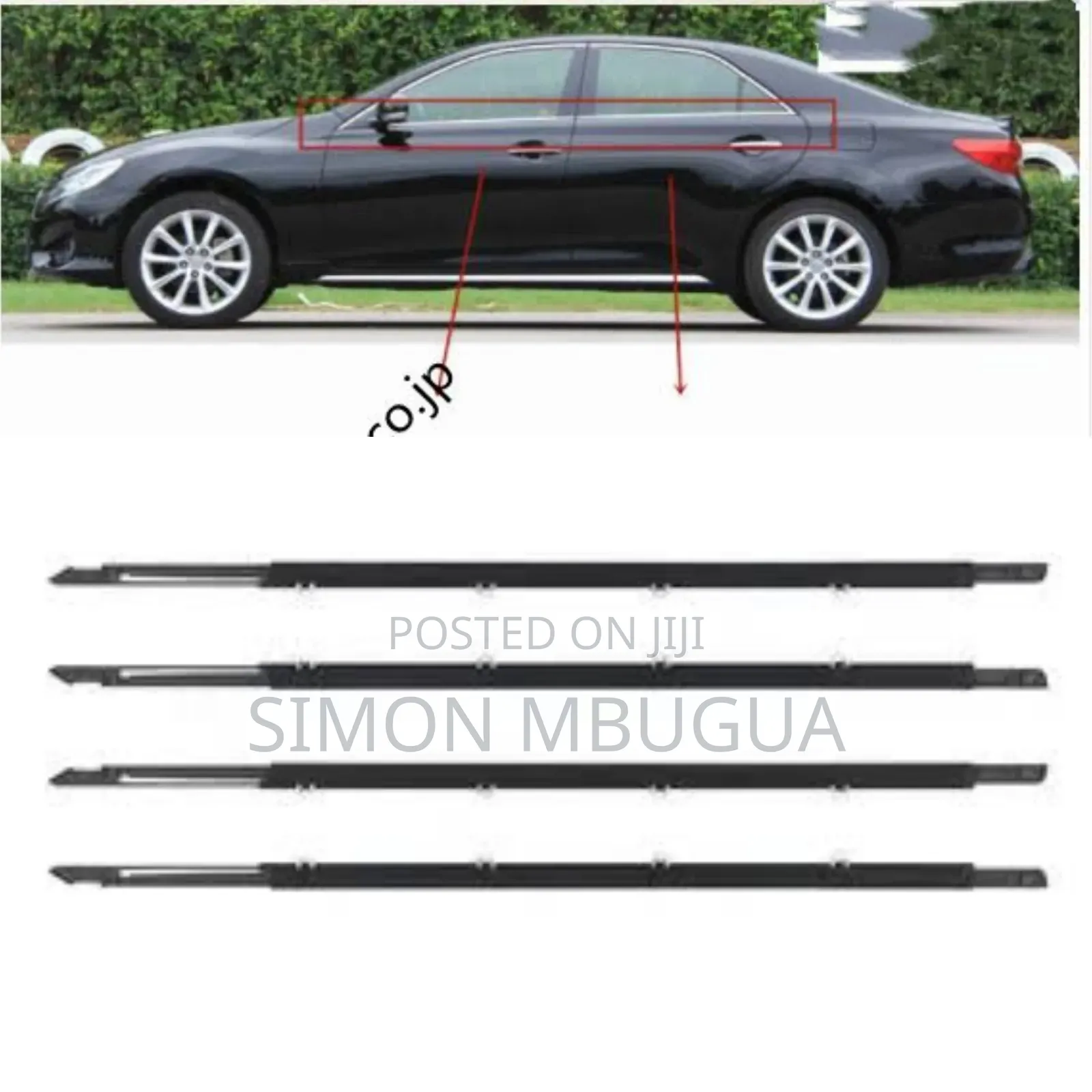 Toyota Mark X 2010 -2015 Weather Strips
