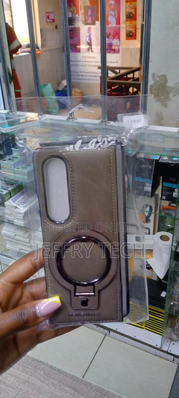 Galaxy Z Fold 4 With 360° Adjustable Magnetic Stand-Gray - main view