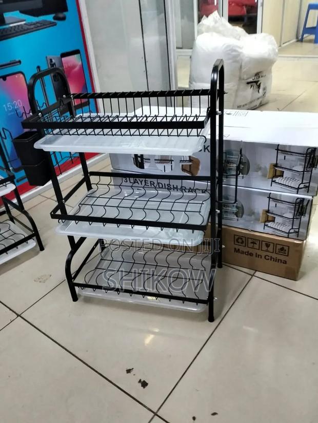 3 Tier High Quality Carbon Steel Dish Rack - main view