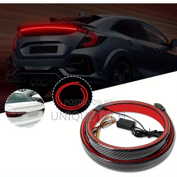 Led Carbon Fiber Car Spoiler – Sporty Look High Visibility