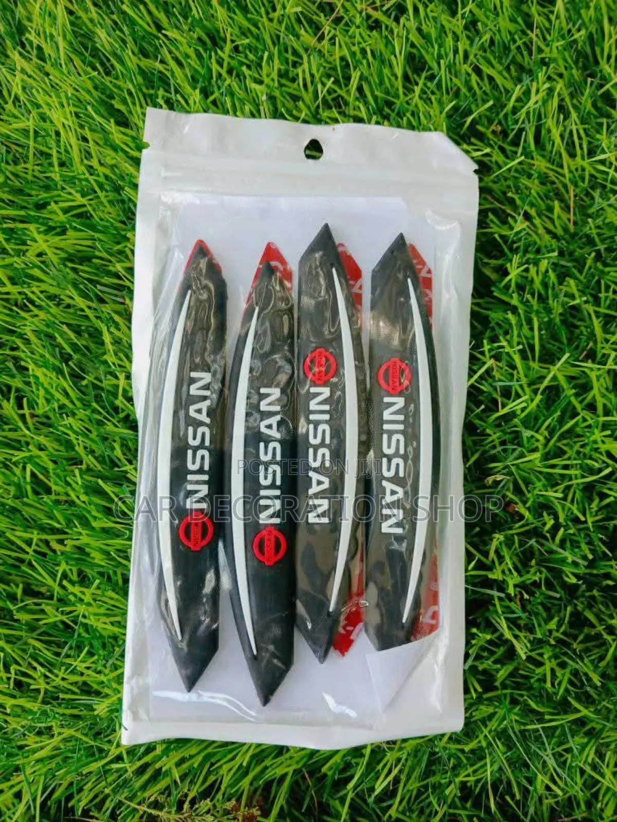 4pc Black Door Guard With Nissan Logo
